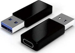 [5210131021927] Powertech CAB-UC023 USB-A male σε USB-C female