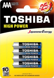 [4904530592607] Toshiba High Power Αλκαλικές Μπαταρίες AAA 1.5V 4τμχ