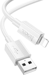[6942007626262] Hoco USB-A to Lightning Cable Λευκό 1m (HC-X107L-WH)