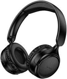 [6942007663113] Hoco W66 Ασύρματα / Ενσύρματα Over Ear Ακουστικά με 25 ώρες Λειτουργίας Μαύρα