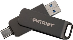 [4711378428827] Patriot Rage R550 128GB USB 3.2 Stick με σύνδεση USB-C &amp; USB-A Μαύρο