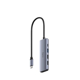 [6971690794064] Cudy UH405 USB-C Docking Station με HDMI 4K PD Ασημί