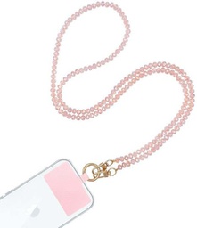 [5210312031318] Strap Κολιέ Λουράκι Sonique Glossy Ακρυλικό Γυαλί 120cm για Κινητό Μαύρο