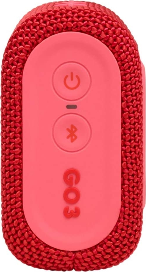 JBL GO3, Portable Bluetooth Speaker, Waterproof IP67, (Red)