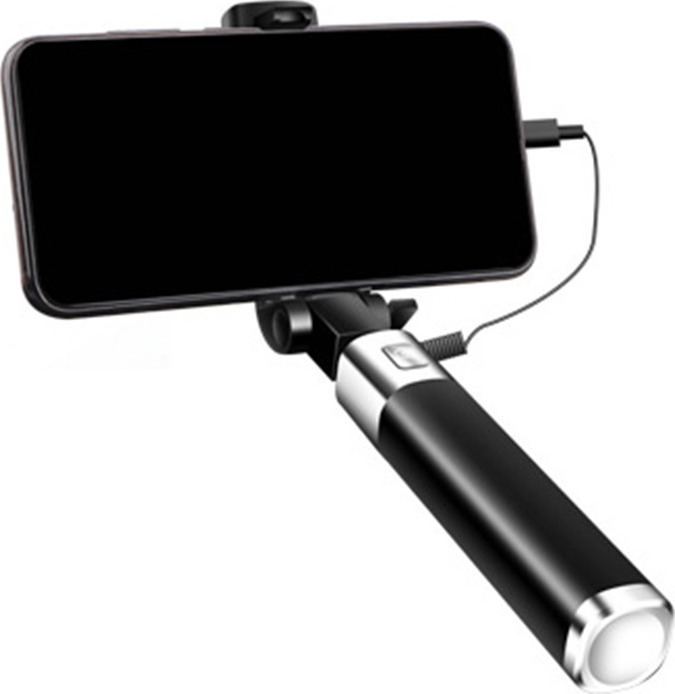 Earldom ET-ZP13 Selfie Stick με Καλώδιο Lightning Μαύρο