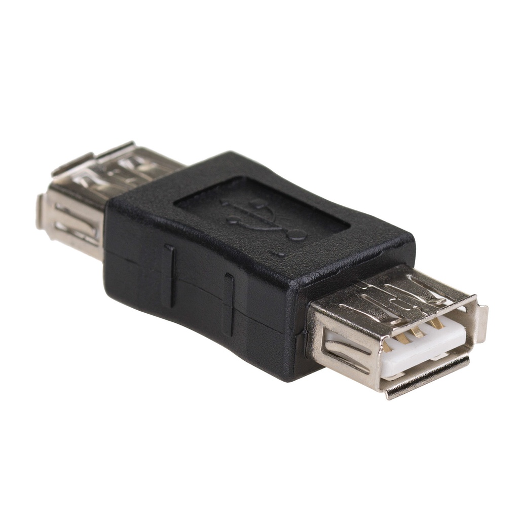 Akyga USB-A female - USB-A female (AK-AD-06) Black