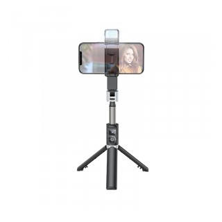 Βάση Στήριξης και Selfie Stick Hoco K16 για Συσκευές 4.7&quot;-6.5&quot; 55mAh, Μήκος 800mm, Μαύρο