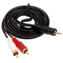 DeTech Audio cable 3.5 - 2RCA , High Quality, 3m -18074