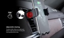 Rockrose Βάση Κινητού Αυτοκινήτου Gravity με Ρυθμιζόμενα Άγκιστρα και Ασύρματη Φόρτιση