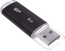 Silicon Power Ultima II-I 8GB USB 2.0 Stick μαύρο