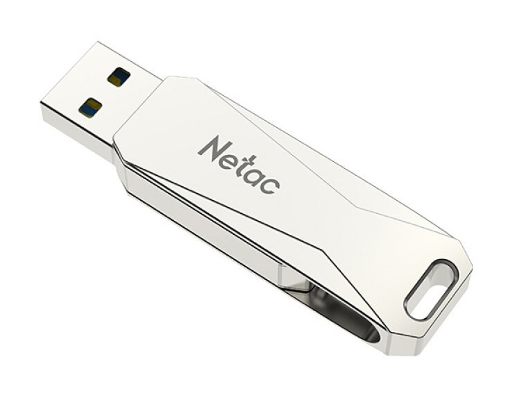 Netac U782C 128GB USB 3.0 Stick με σύνδεση USB-A &amp; USB-C Ασημί  Netac U782C 128GB USB 3.0 Stick με σύνδεση USB-A &amp; USB-C Ασημί
