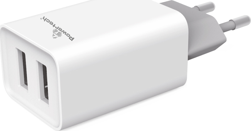 Powertech Φορτιστής Χωρίς Καλώδιο με Θύρα USB-A 20W Quick Charge 3.0 Λευκός