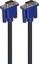 Powertech Cable VGA male - VGA male Μαύρο 1.5m (CAB-G037)