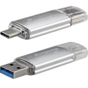 MediaRange 32GB USB 3.0 Stick με σύνδεση USB-A &amp; USB-C Ασημί