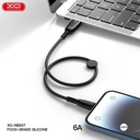 XO NB247 USB-A to Lightning Cable Μαύρο 0.25m
