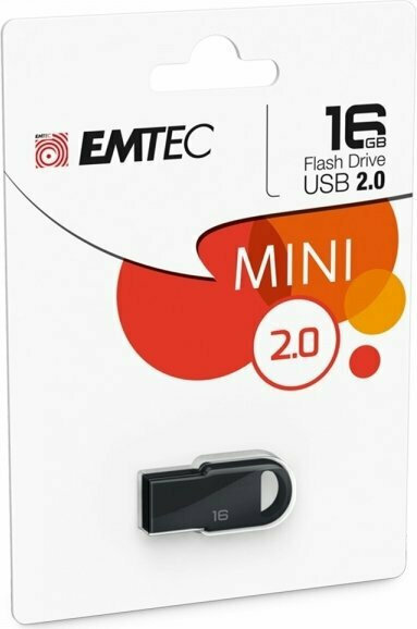 Emtec D252 Mini 8GB USB 2.0 Stick Μαύρο