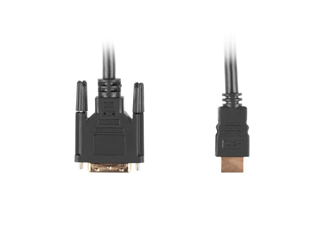Cable Lanberg CA-HDDV-10CC-0018-BK HDMI M - DVI-D (18+1) M; 1,8m, black