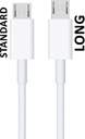LIME MICRO USB DEVICES LONG USB 2.4A ΦΟΡΤΙΣΗΣ-DATA 2m LUM02 WHITE