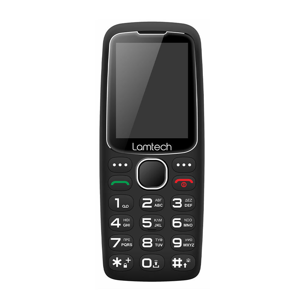 Lamtech Tiny L II Dual SIM Κινητό με Μεγάλα Κουμπιά Μαύρο