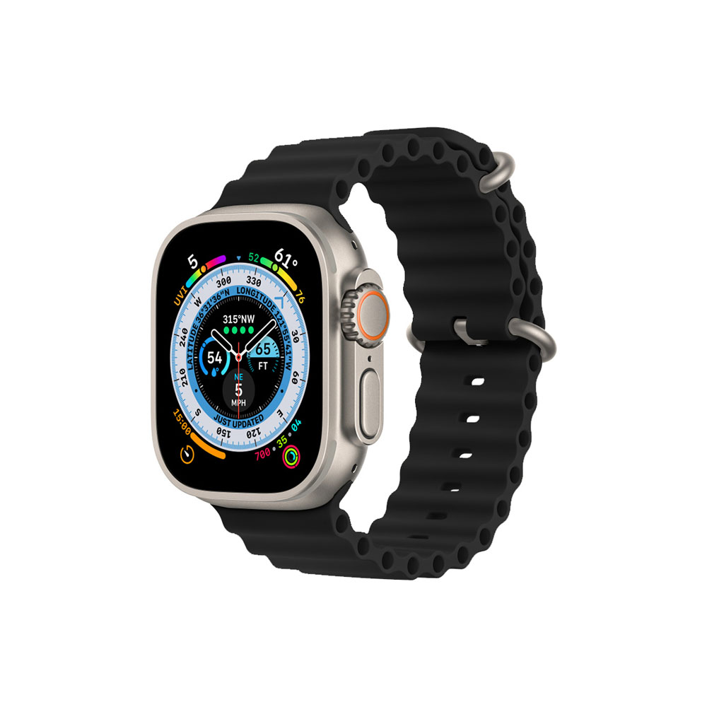 Volte-Tel Λουρακι Ρολογιου Apple Watch 38/40/41mm Ocean Band Loop Black VT107