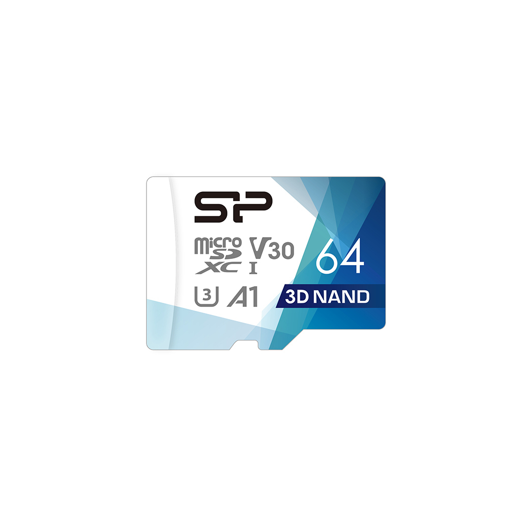 Silicon Power Superior Pro microSDXC 64GB Class 10 U3 V30 A1 UHS-III με αντάπτορα