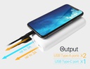 Silicon Power QS15 Power Bank 20000mAh 18W με 2 Θύρες USB-A και Θύρα USB-C Power Delivery / Quick Charge 3.0 Λευκό
