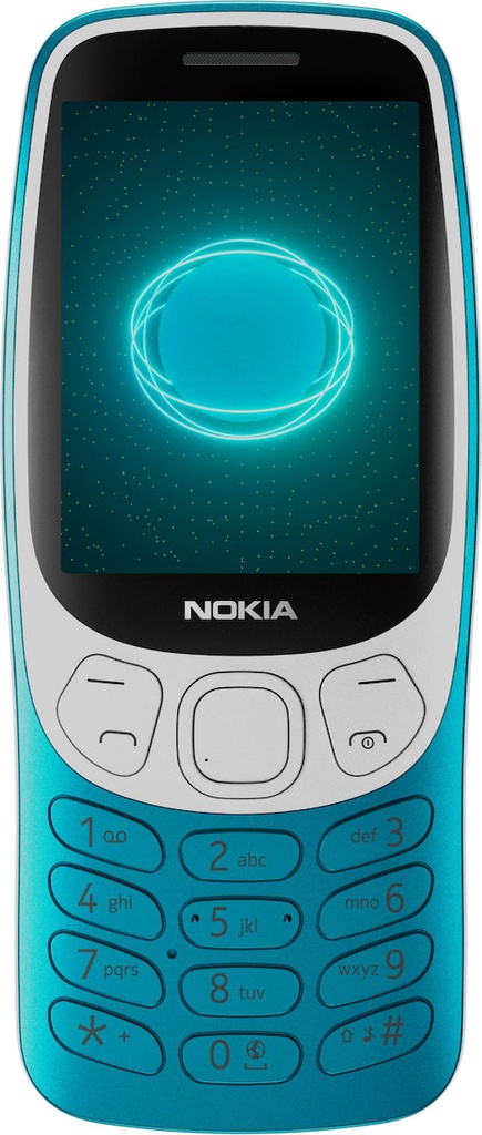 ΚΙΝΗΤΟ ΜΕ ΠΛΗΚΤΡΑ NOKIA 3210 (2024) 4G 2.4″ DUAL SIM 64MB/128MB (TA-1618) SCUBA BLUE GR