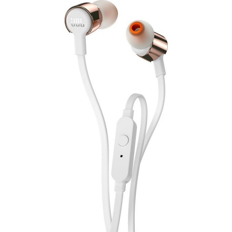 JBL T210 In-ear Handsfree με Βύσμα 3.5mm Ροζ Χρυσό