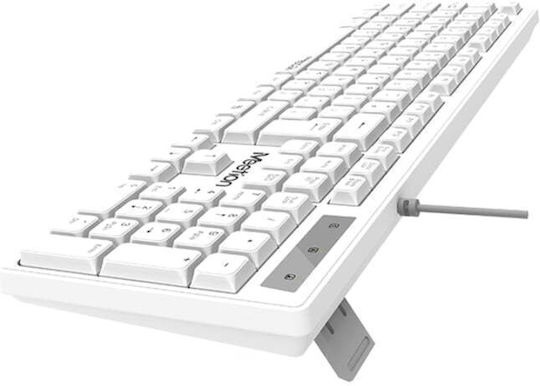 Meetion MT-K300 Standard USB Ενσύρματο Πληκτρολόγιο Λευκό
