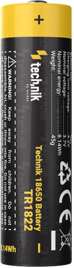 Technik Επαναφορτιζόμενη Μπαταρία 18650 Li-ion 2200mAh 3.7V