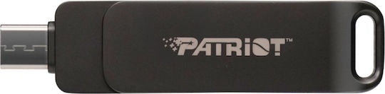 Patriot Rage R550 128GB USB 3.2 Stick με σύνδεση USB-C &amp; USB-A Μαύρο