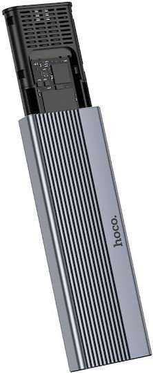 HOCO HB47 M.2 SATA SSD ΘΗΚΗ ΓΙΑ ΣΚΛΗΡΟ ΔΙΣΚΟ, USB3.1, ΓΚΡΙ