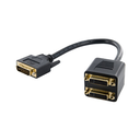  4World Adapter DVI-I [M] (24+5) &gt; 2 x DVI-I [F] (24+5), black,24M