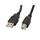 Lanberg CA-USBA-11CC-0030-BK USB cable 3 m 2.0 USB B Black