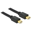 Mini Displayport male to mini Displayport male 1m, black