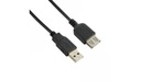 4World Cable extension USB 2.0 typu A-A M/F 3m, black