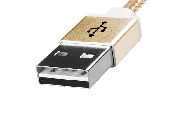 ADATA 1m, USB2.0-A/USB2.0 Micro-B USB cable USB A Micro-USB B Gold