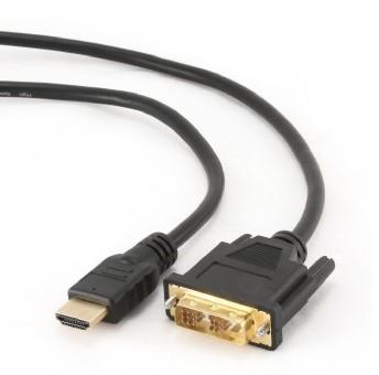 Gembird 3m, HDMI/DVI, M/M DVI-D Black