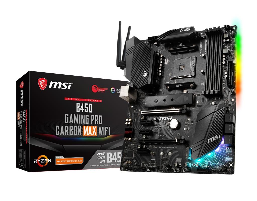 MSI B450 GAMING PRO CARBON MAX WIFI motherboard AMD B450 Socket AM4 ATX