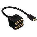 DeTech Μετατροπέας HDMI σε 2xDVI 24+1 F