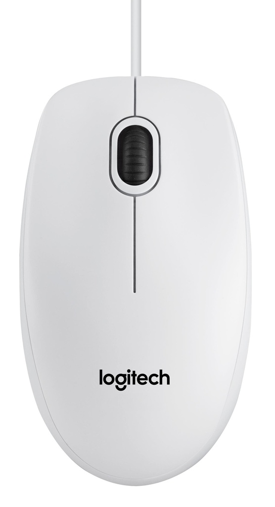 Logitech B100 Ενσύρματο Ποντίκι Λευκό