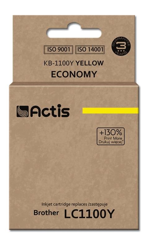 Actis KB-1100Y ink cartridge for Brother printer LC1100/LC980 yellow