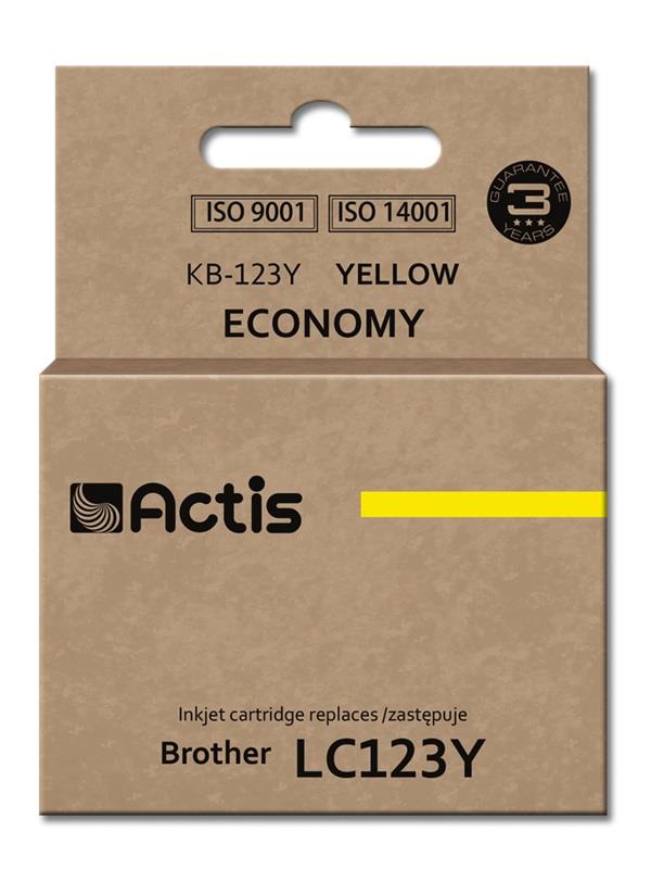Actis KB-123Y ink cartridge Brother LC123 yellow