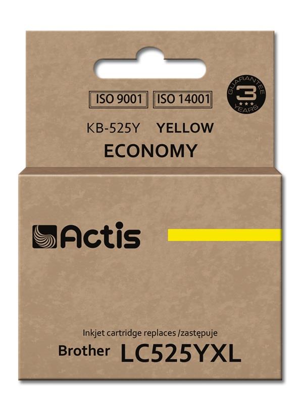 Actis KB-525Y ink cartridge for Brother printer (LC-525Y comaptible)