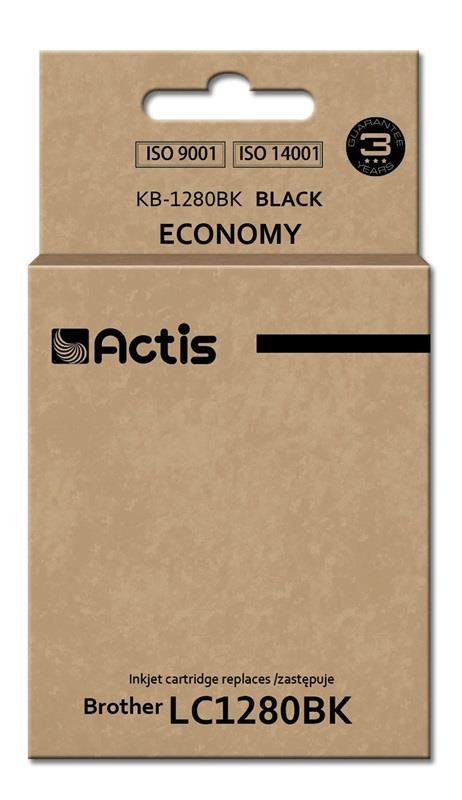 Actis KB-1280BK black ink for Brother printer (Brother LC1280Bk replacement) standard