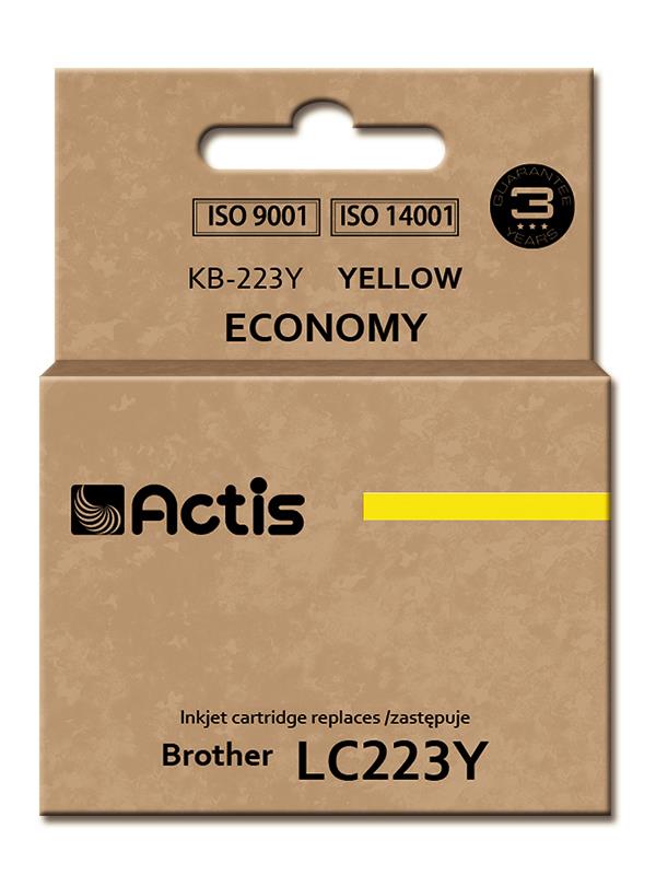 Actis KB-223Y ink cartridge for Brother, LC223Y comaptible standard 10ml yellow