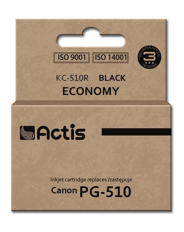 Actis KC-510R black ink cartridge for Canon printer (Canon PG-510 replacement) standard