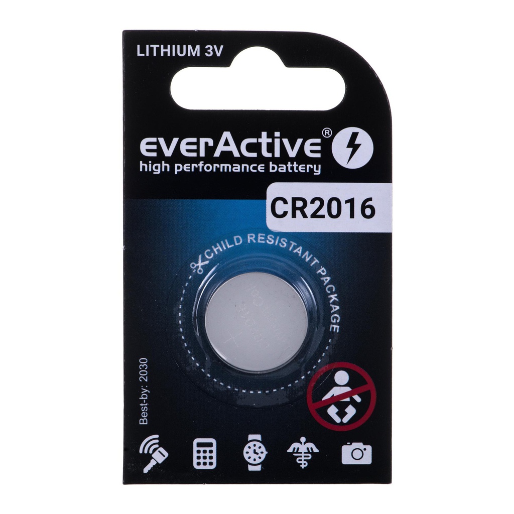 Lithium battery mini everActive CR2016