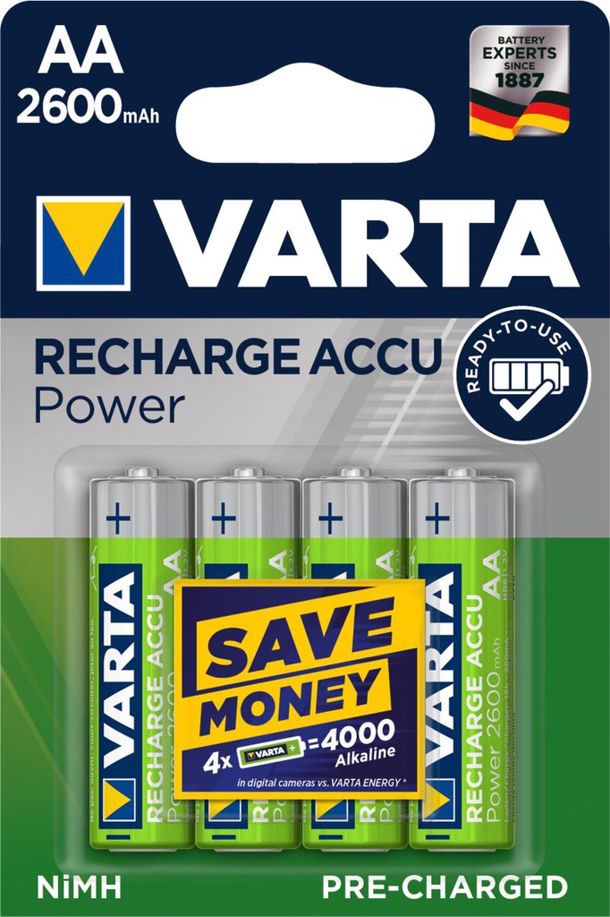Varta RECHARGE ACCU Power AA Rechargeable battery Nickel-Metal Hydride (NiMH)