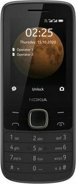 Nokia 225 4G Dual SIM Κινητό με Κουμπιά (Ελληνικό Μενού) Μαύρο
